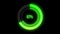 4k Science Futuristic Loading Circle Ring.Loading Transfer Download Animation with 0 to 100 percentage increasing,progress bar.gol