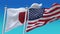 4k Seamless United States of America and japan Flags background,USA JP.
