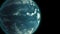 4K Slowly rotating Earth by in space night, seamless looped 3d animation background