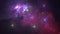 4K Space animation background with nebula.