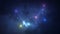 4K Space animation background with nebula, stars. The Milky Way, the Galaxy and the Nebula. Motion graphic and animation backgroun