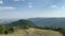 4K Stunning panoramic view of the Ural Mountains, forests and fields Summer landscape Top View