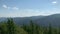 4K Stunning panoramic view of the Ural Mountains, forests and fields Summer landscape Top View