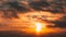 4K Sunset Cloudy Sky With Fluffy Clouds. Sunset Sky Natural Background. Sunrays, sunray, ray, Dramatic Sky. Sunset Time