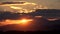 4K Sunset Time Lapse Mountains Sun Rays Clouds View Dramatic Sundown, Landscape