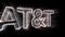 4k AT&T word company ATT brand logo,Matrix binary computer code text.