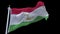 4k Tajikistan National flag wrinkles seamless background,Alpha channel included.