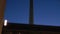 4K tilt up night time video, Alexanderplatz Railway Station and the Berliner Fernsehturm Television Tower, Berlin