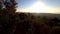 4k tilt up vertical Pano video. View of forest, sea, and city under a blue sky. A view of Mount Carmel