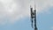 4k Time lapse of Cell tower antennas transmitting data, repeaters for mobile communications and the Internet, GPS, cellphone, 3G,