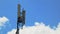 4k Time lapse of Cell tower antennas transmitting data, repeaters for mobile communications and the Internet, GPS, cellphone, 3G,