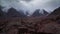 4k time lapse of clouds mass rolling over Tian Shan peaks