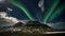 4K Time lapse film video movie night of Aurora Borealis Northern lights over Kirkjufell mountain, Iceland