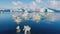 4K Time lapse of melting icebergs, Jokulsarlon Glacier Lagoon, Iceland