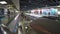 4K Timelaps people travel at rush hour Subway, crowd travelers in station