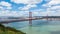 4K timelapse of 25 de Abril (April) Bridge in Lisbon - Portugal - UHD