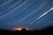 4k Timelapse Amazing Stars Effect In Sky. Time Lapse, Time-lapse. Dramatic Night Sky With Glowing Stars Trails And