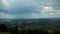 4K Timelapse of cumulonimbus clouds and rain in mountains