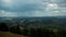 4K Timelapse of cumulonimbus clouds and rain in mountains. Video without birds