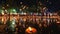 4K Timelapse of Floating lanterns and People in Yee Peng Festival or Loy Krathong celebration