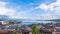 4K Timelapse of Geneva water fountain from the Saint-Pierre cathedral - Switzerland