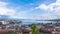 4K Timelapse of Geneva water fountain from the Saint-Pierre cathedral - Switzerland