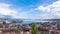 4K Timelapse of Geneva water fountain from the Saint-Pierre cathedral - Switzerland