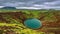 4K TimeLapse. Kerid volcanic crater (KeriÃ°) - a crater of an extinct volcano, whose last eruption occurred more than 6