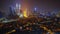 4K Timelapse of Kuala Lumpur city during night. Tilt up effect