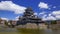 4K Timelapse of Matsumoto castle in spring season, Nagano, Japan
