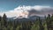 4K Timelapse movie video film of Smoke caused by Large Brush Fire Wide Shot in Oregon, Crater Lake National Park. 4k
