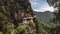 4K Timelapse movie video film of Taktshang Goemba or Tiger`s nest Temple the beautiful buddhist temple.The most sacred