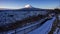 4K Timelapse Mt.Fuji at sunrise, winter season, Fujiyoshida, Japan