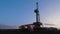 4K Timelapse oil gas drilling