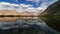 4K Timelapse reflections of the mountains in a natural pond, Nubra Valley, India