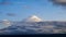 4K Timelapse rolling clouds over Mt.Fuji at sunset, Japan