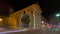 4K Timelapse steets of night Nice city France and Port Marine building and many cars