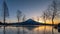 4K Timelapse of sunrise over Mountain Fuji at Fumotopara camping ground, Japan