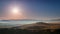 4K Timelapse Sunrise over the rolling hills in Tuscany countryside , Italy