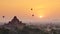 4K Timelapse of the temples of Bagan at sunrise, Mandalay, Myanmar