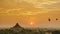 4K Timelapse of the temples of Bagan at sunrise, Mandalay, Myanmar