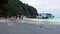4k Timelapse : Tourist enjoy with beautiful and peaceful beach. Phi Phi, Krabi, Thailand