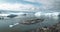 4k Timelapse Video clip of Icefjord in Greenland Iceberg landscape of Ilulissat icefjord with giant icebergs. Fishing