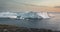 4k Timelapse Video clip of Icefjord in Greenland Iceberg landscape of Ilulissat icefjord with giant icebergs. Whales