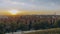 4K Timelapse Video clip of Panoramic aerial view of city of madrid at sunset. Skyline with old Town Cityscape and
