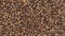 4k Top Of View Of Texture Of Roasted Coffee Beans Falling and Rotate
