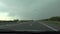 4K Traffic in Rain, Driving Car in Storm on Road Highway ,Stormy Windshield Travelling View