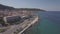 4K UHD Aerial view of Zakynthos city in Zante island, in Greece - log