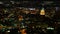 4K UltraHD Aerial timelapse, San Antonio city center at night
