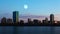 4K UltraHD Full Moon over Boston